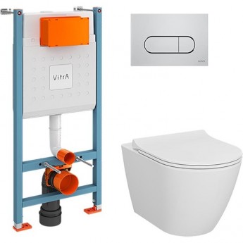 Комплект VITRA L-BOX SANIBELLE кнопка хром Комплект VITRA L-BOX SANIBELLE кнопка хром