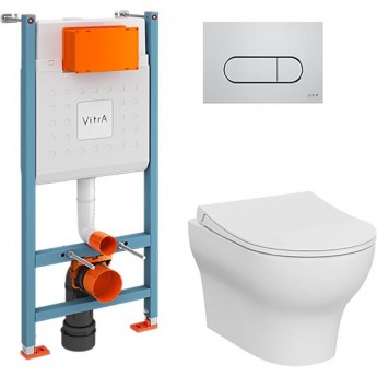 Комплект VITRA L-BOX ZENTRUM ROUND кнопка хром Комплект VITRA L-BOX ZENTRUM ROUND кнопка хром