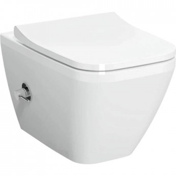 Подвесной безободковый унитаз VITRA INTEGRA SQUAREI, с функцией биде и встроенным смесителем Подвесной безободковый унитаз VITRA INTEGRA SQUAREI, с функцией биде и встроенным смесителем