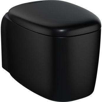 Подвесной безободковый унитаз VITRA PLURAL RIM-EX, цвет Матовый Черный Подвесной безободковый унитаз VITRA PLURAL RIM-EX, цвет Матовый Черный