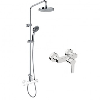Сет с душевой стойкой VITRA SYSTEM RAIN и FLO S Сет с душевой стойкой VITRA SYSTEM RAIN и FLO S