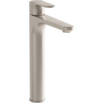 Смеситель для раковины VITRA ROOT ROUND A4270734EXP однорычажный брашированный никель латунь Смеситель для раковины VITRA ROOT ROUND A4270734EXP однорычажный брашированный никель латунь